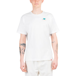 New Balance Essentials Embroidered T-Shirt (Weiß) - Allike Store
