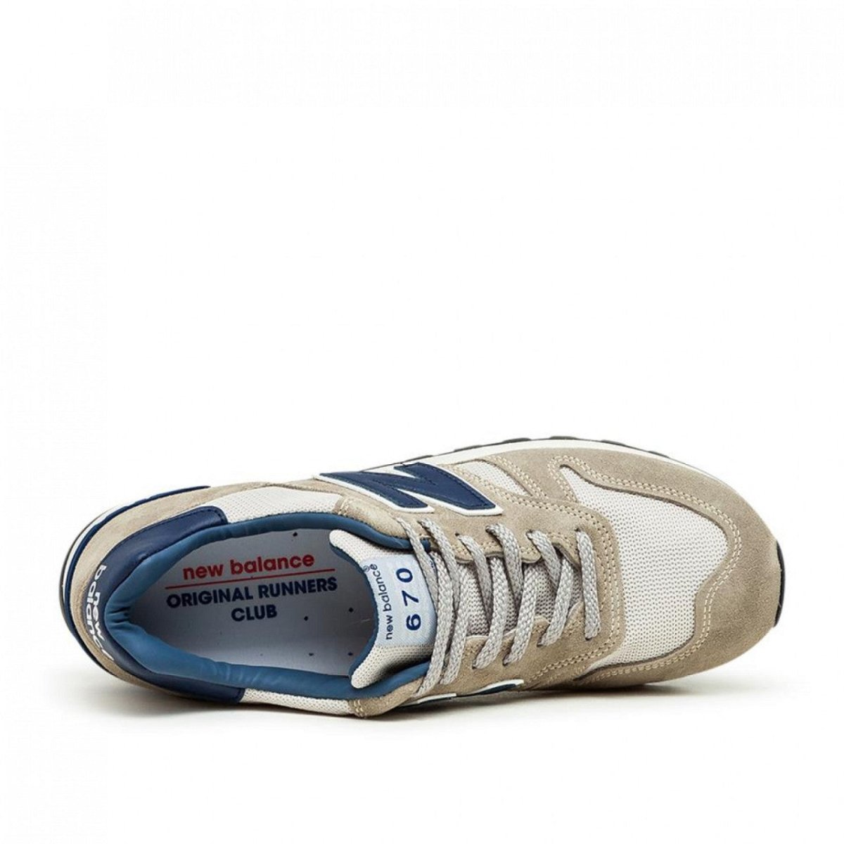 New Balance M670 ORC 'Made in England' (Beige / Navy) - Allike Store