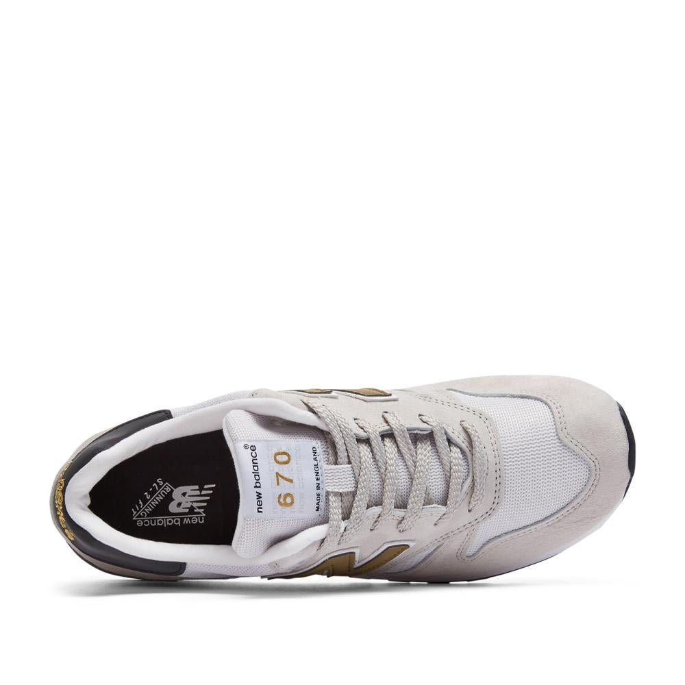 New Balance M670 OWG 'Made in England' (Weiß / Gold / Schwarz) - Allike Store