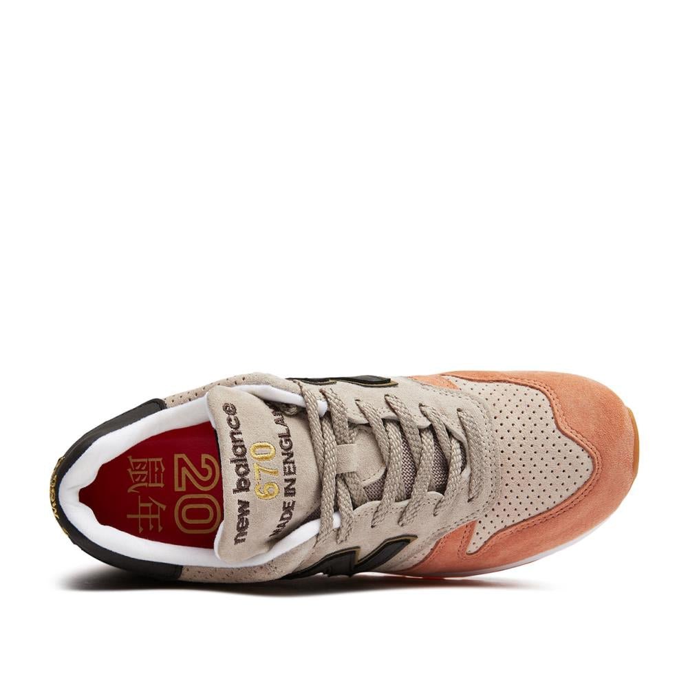 New Balance M670 YOR 'Made in England' (Nude / Pfirsich / Grau) - Allike Store
