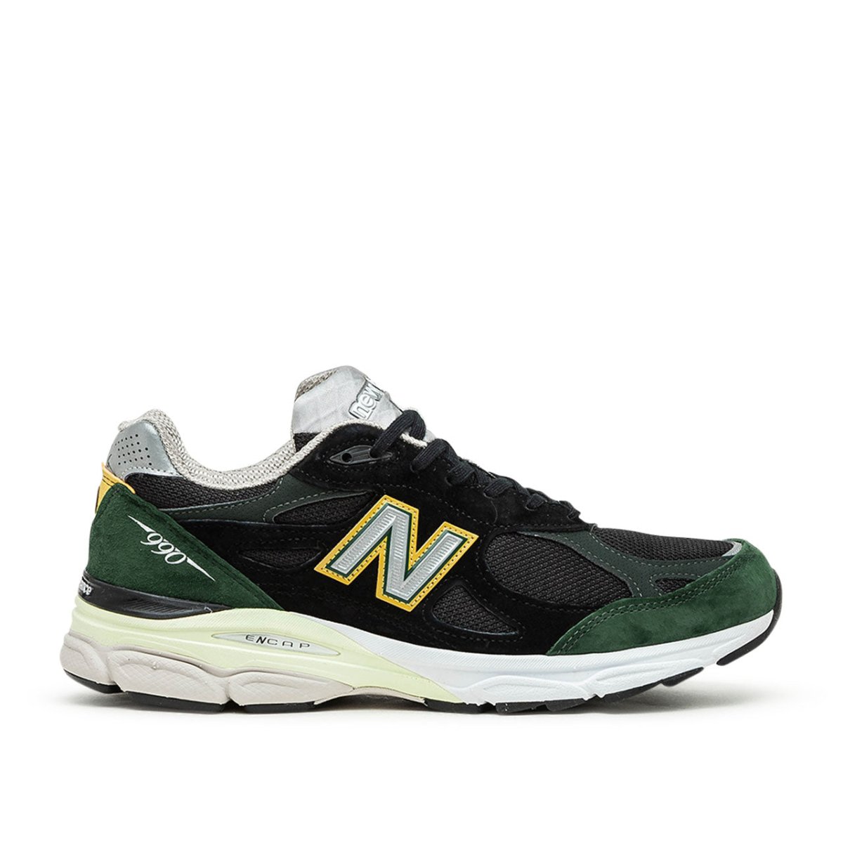 New Balance M990 v3 'Made in USA' (Schwarz / Grün)  - Allike Store