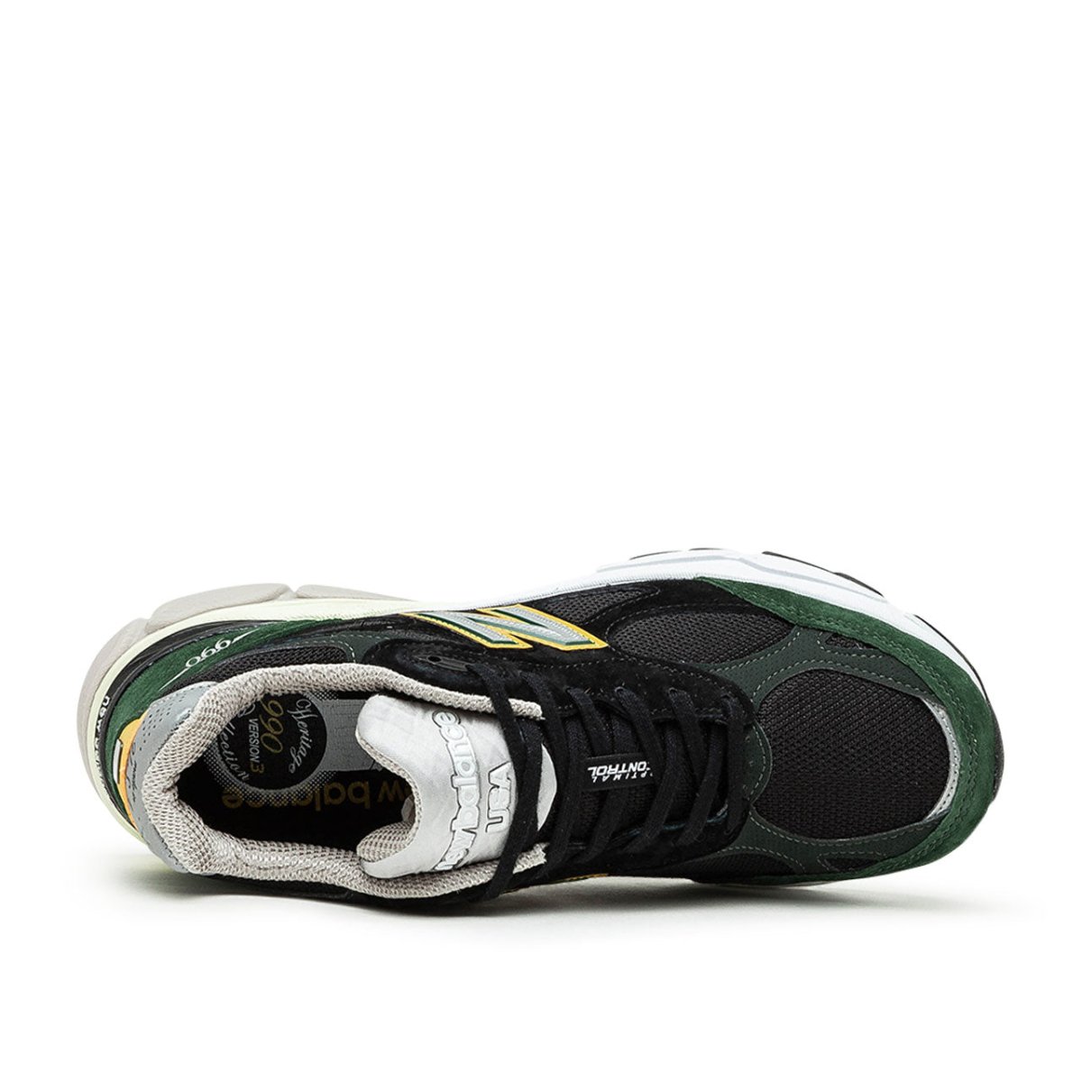 New Balance M990 v3 'Made in USA' (Schwarz / Grün) - Allike Store
