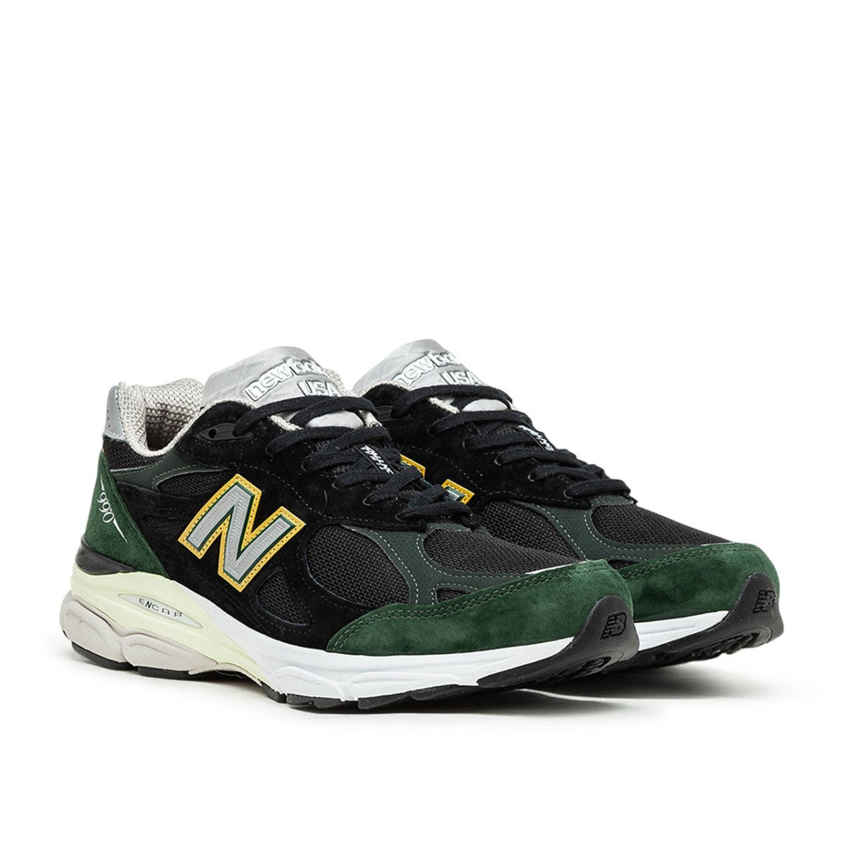 New Balance M990 v3 'Made in USA' (Schwarz / Grün) - Allike Store