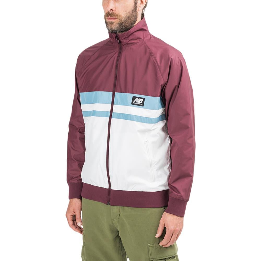 New Balance MJ01503 NBY Athletics Archive Run Jacket (Bordeaux / Weiß)  - Allike Store