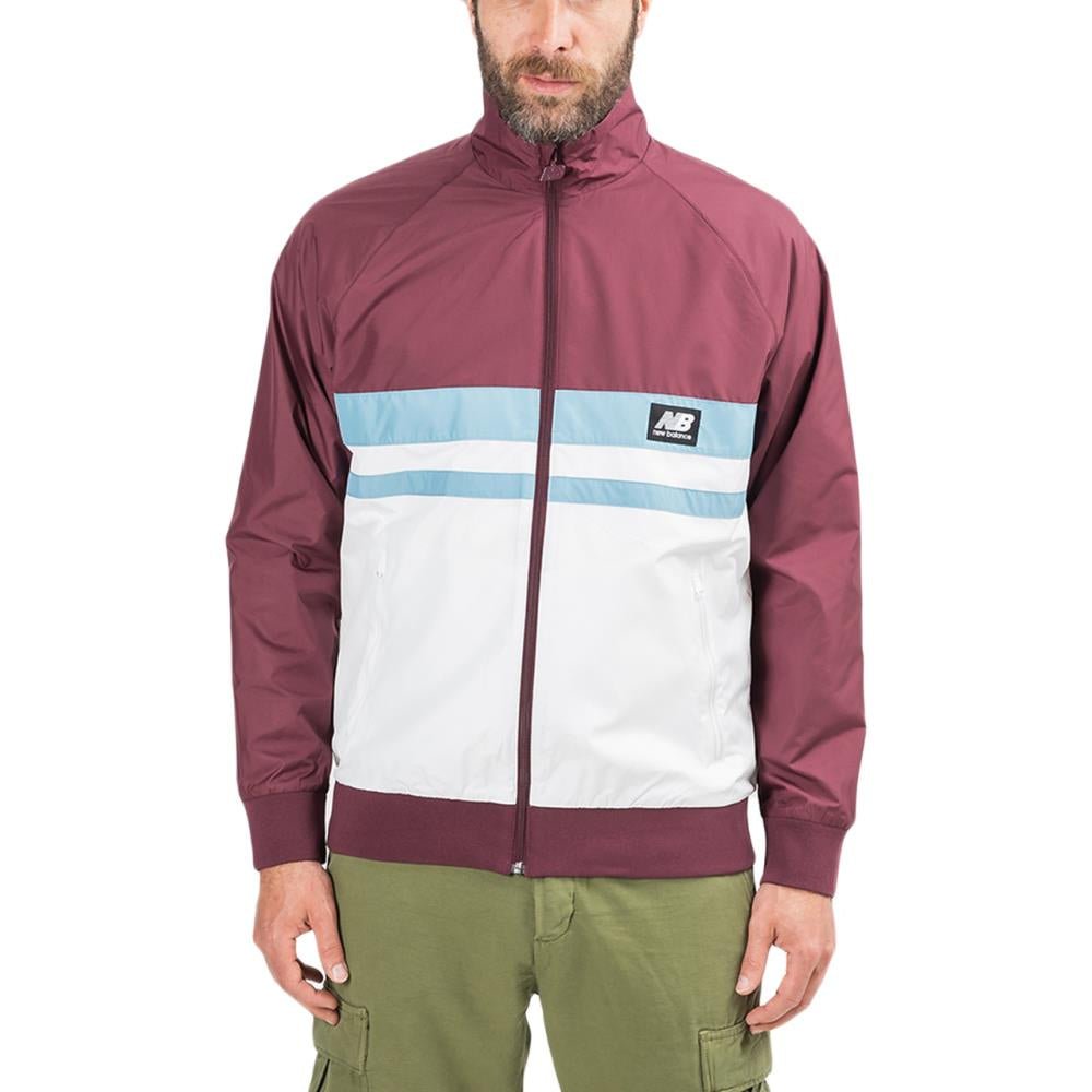 New Balance MJ01503 NBY Athletics Archive Run Jacket (Bordeaux / Weiß)  - Allike Store