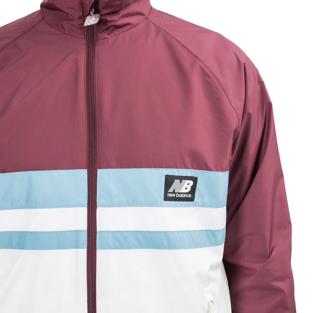 New Balance MJ01503 NBY Athletics Archive Run Jacket (Bordeaux / Weiß) - Allike Store