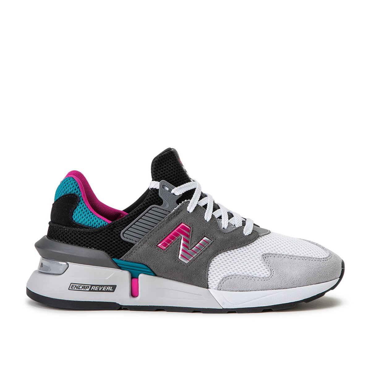 New Balance MS997 JCF (Grau / Schwarz / Türkis) - Allike Store
