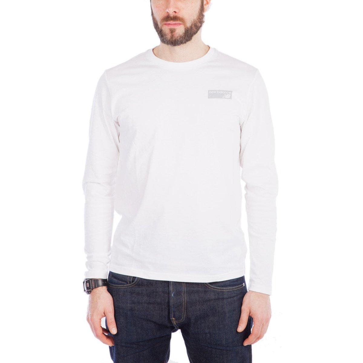 New Balance MT 81573 NB Athletics Classic Long Sleeve (Weiß) - Allike Store