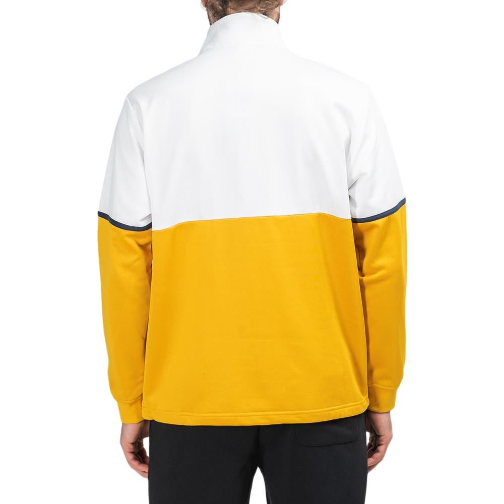 New Balance MT01506 VGL Track Sweatshirt (Weiß / Gelb) - Allike Store