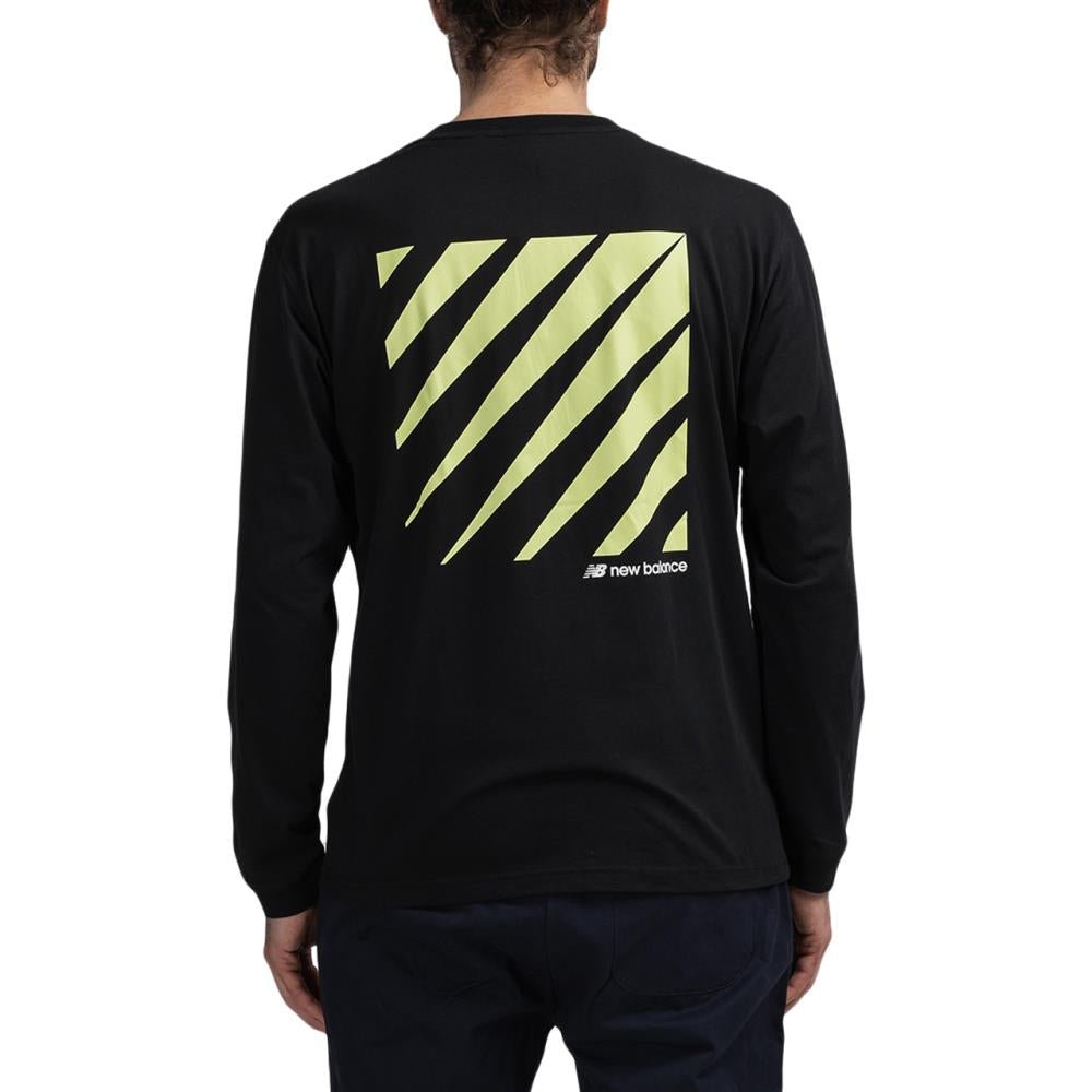 New Balance MT01537 BK Sport Style Optiks Long Sleeve Tee (Schwarz) - Allike Store