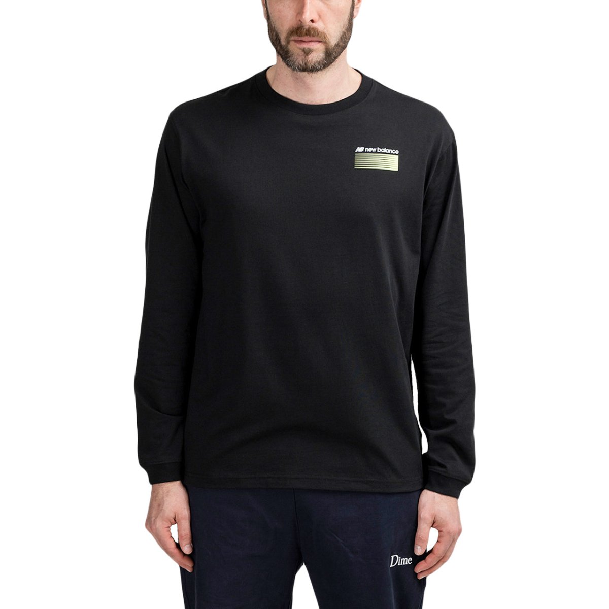 New Balance MT01537 BK Sport Style Optiks Long Sleeve Tee (Schwarz) - Allike Store