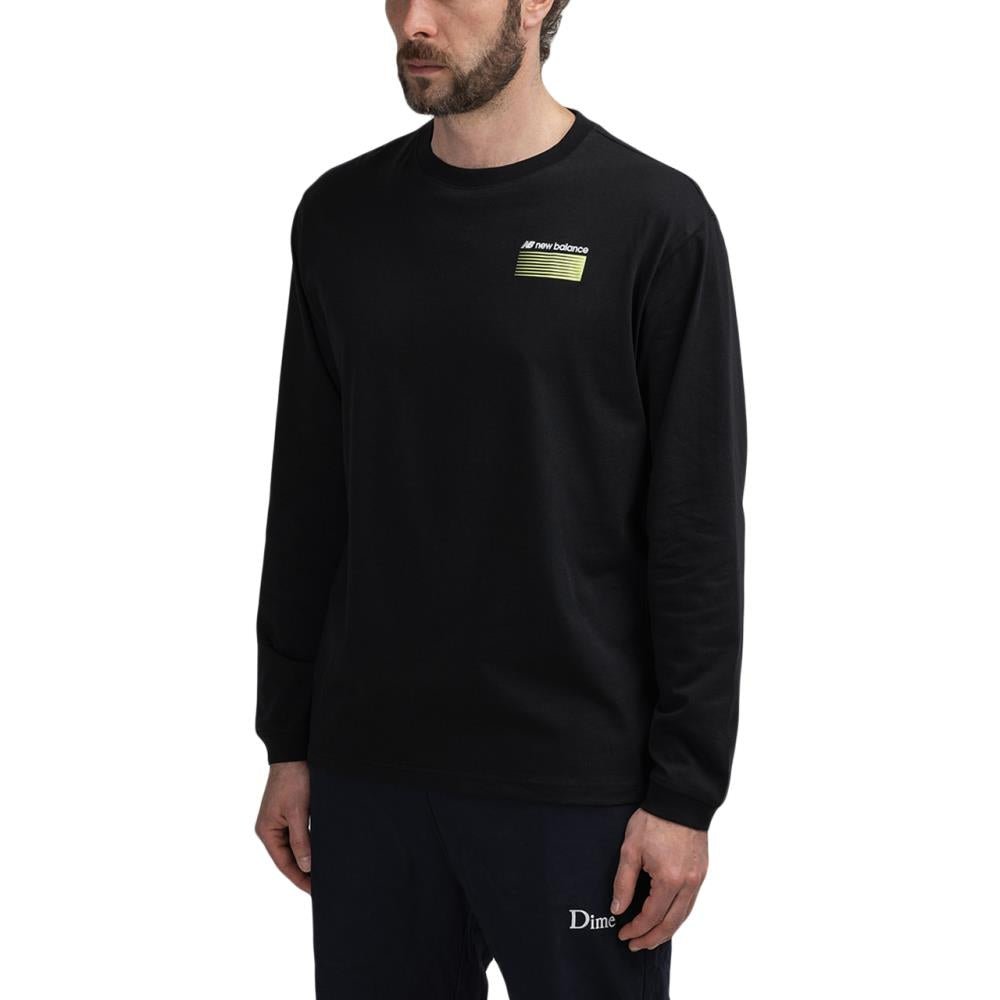 New Balance MT01537 BK Sport Style Optiks Long Sleeve Tee (Schwarz) - Allike Store