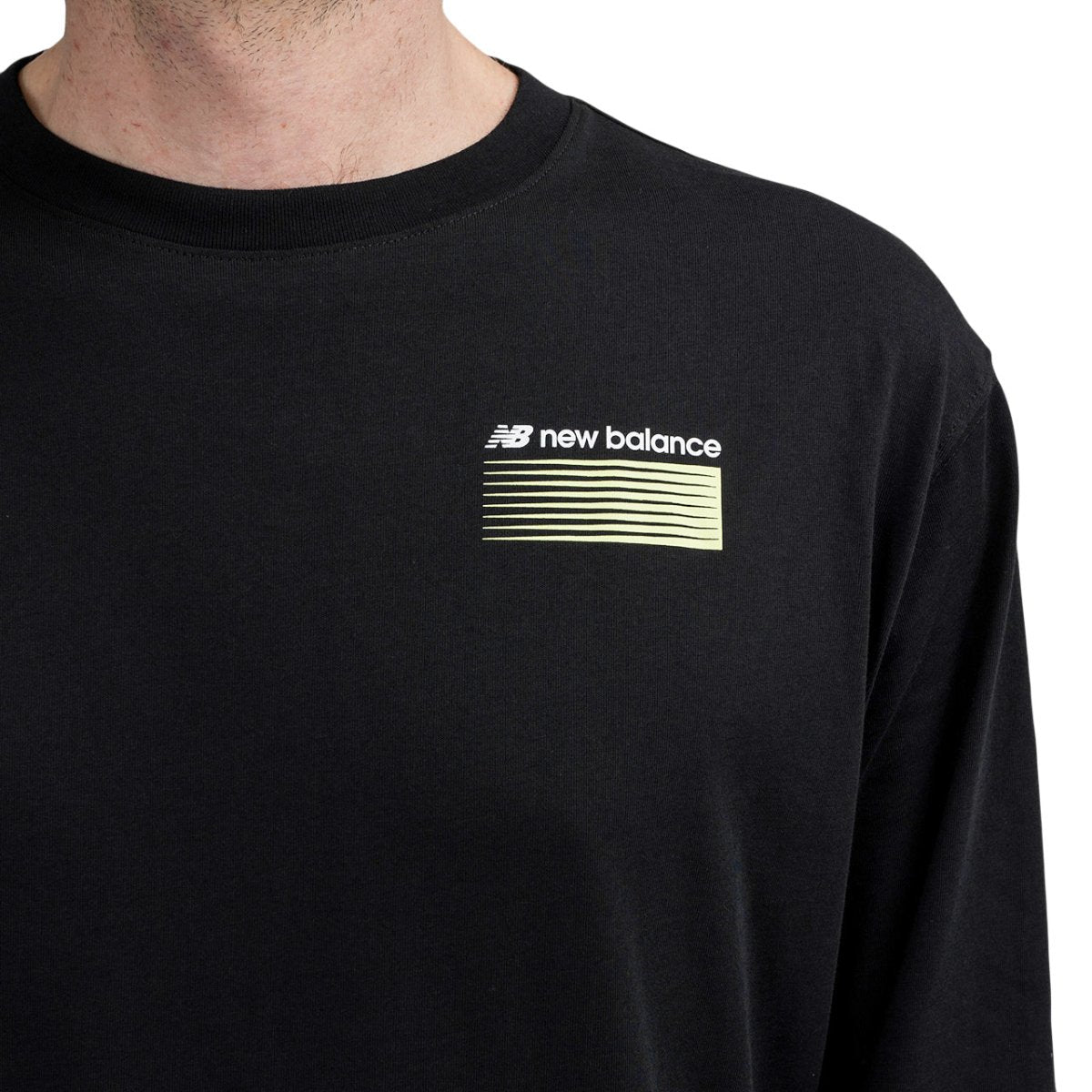 New Balance MT01537 BK Sport Style Optiks Long Sleeve Tee (Schwarz) - Allike Store