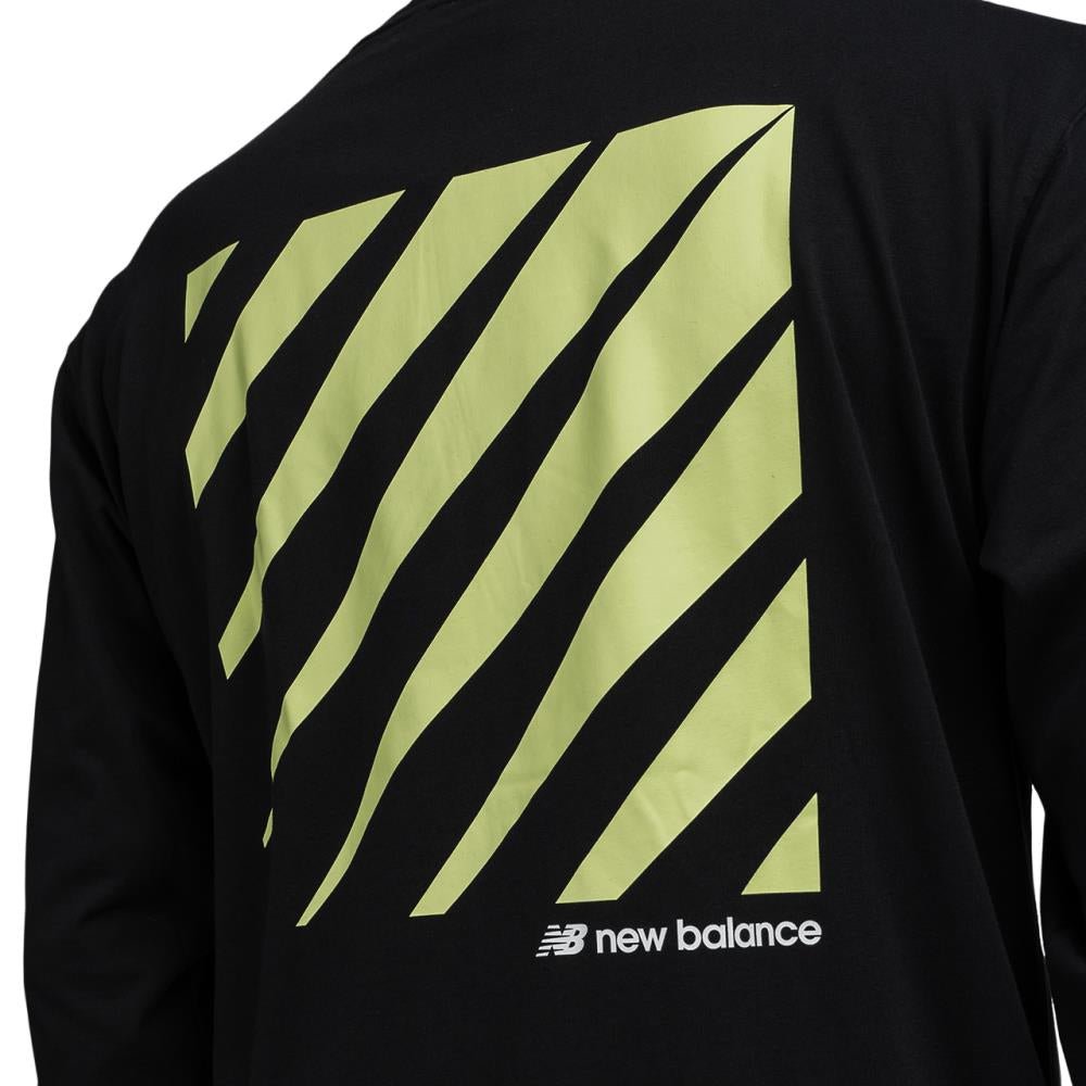 New Balance MT01537 BK Sport Style Optiks Long Sleeve Tee (Schwarz) - Allike Store