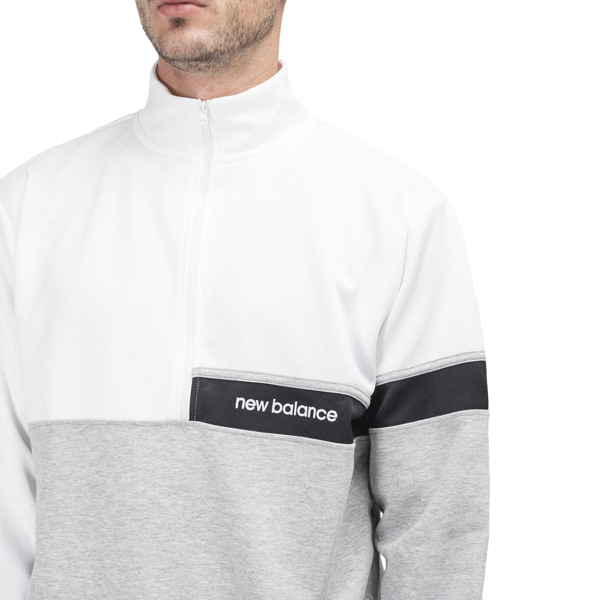 New Balance MT93501 WT Sweater (Weiß / Grau) - Allike Store