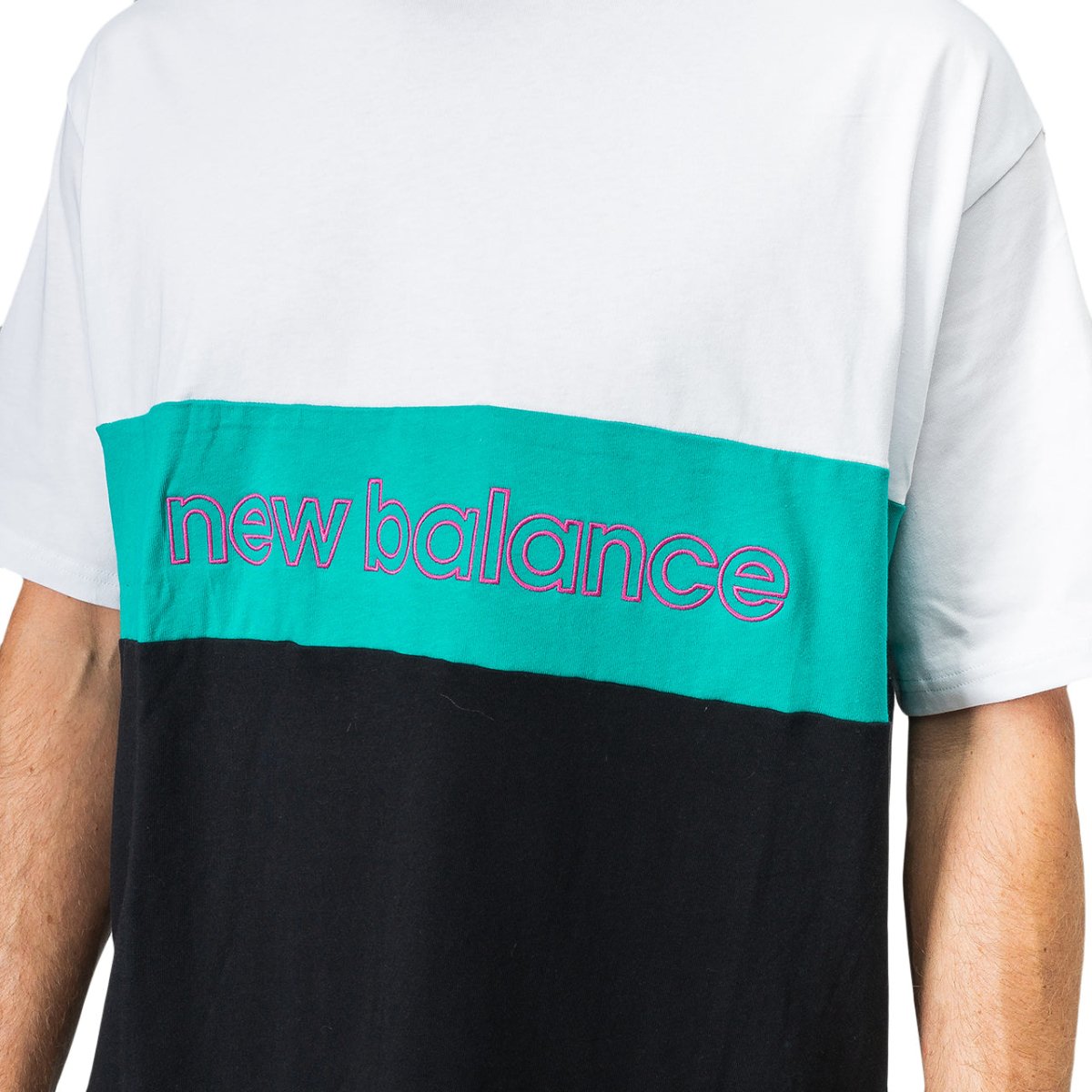 New Balance MT93506 NB Athletics Classic Tee (Weiß / Grün / Schwarz) - Allike Store