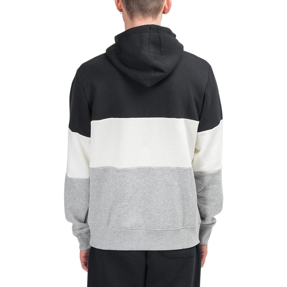 New Balance MT93545 BKW Athletics Stadium Hoodie (Schwarz / Weiss / Grau) - Allike Store