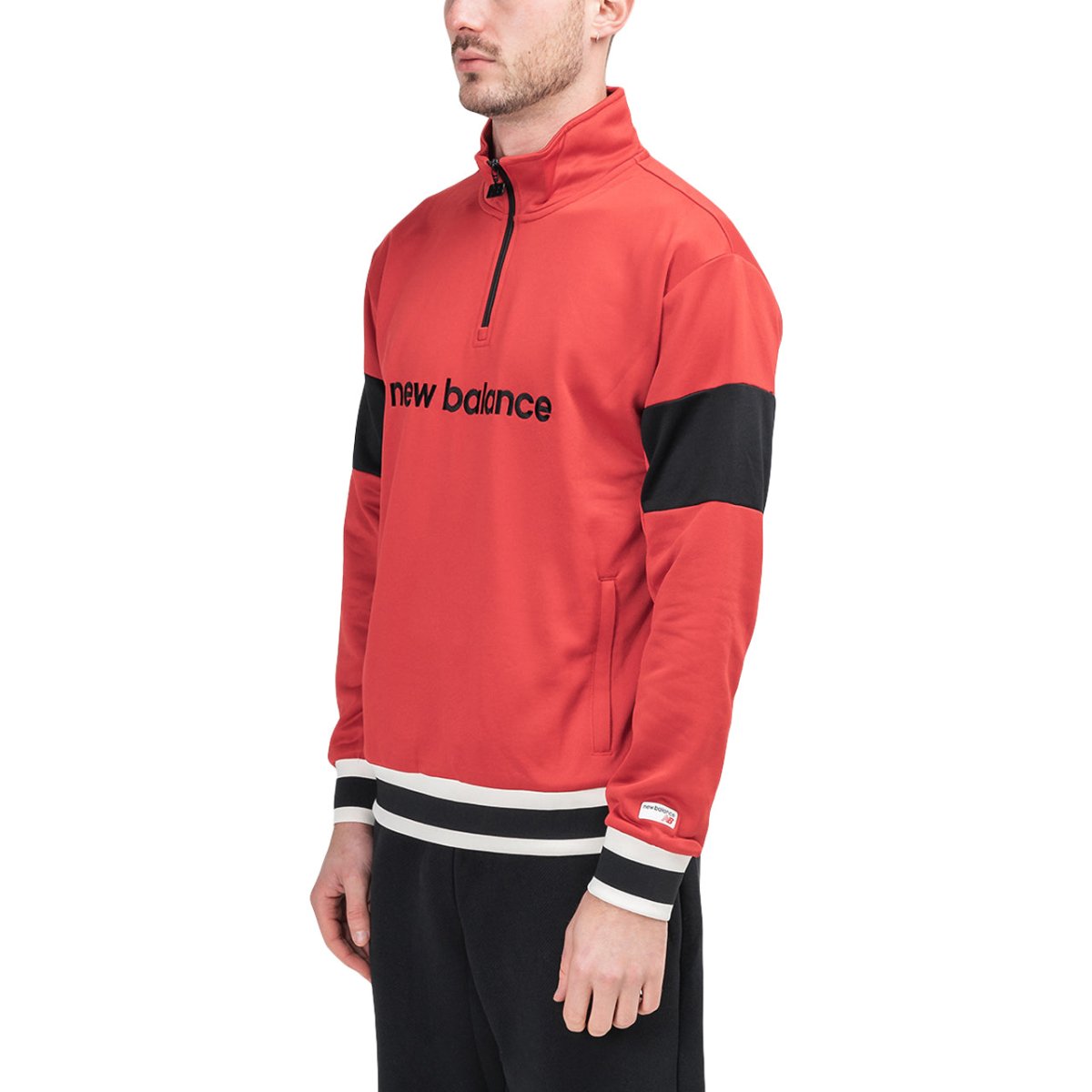 New Balance MT93545 REP Athletics Stadium Pullover (Rot / Schwarz) - Allike Store