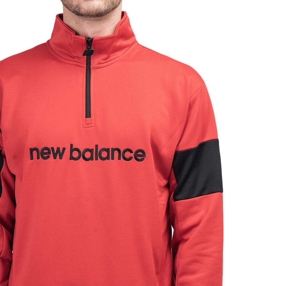 New Balance MT93545 REP Athletics Stadium Pullover (Rot / Schwarz) - Allike Store