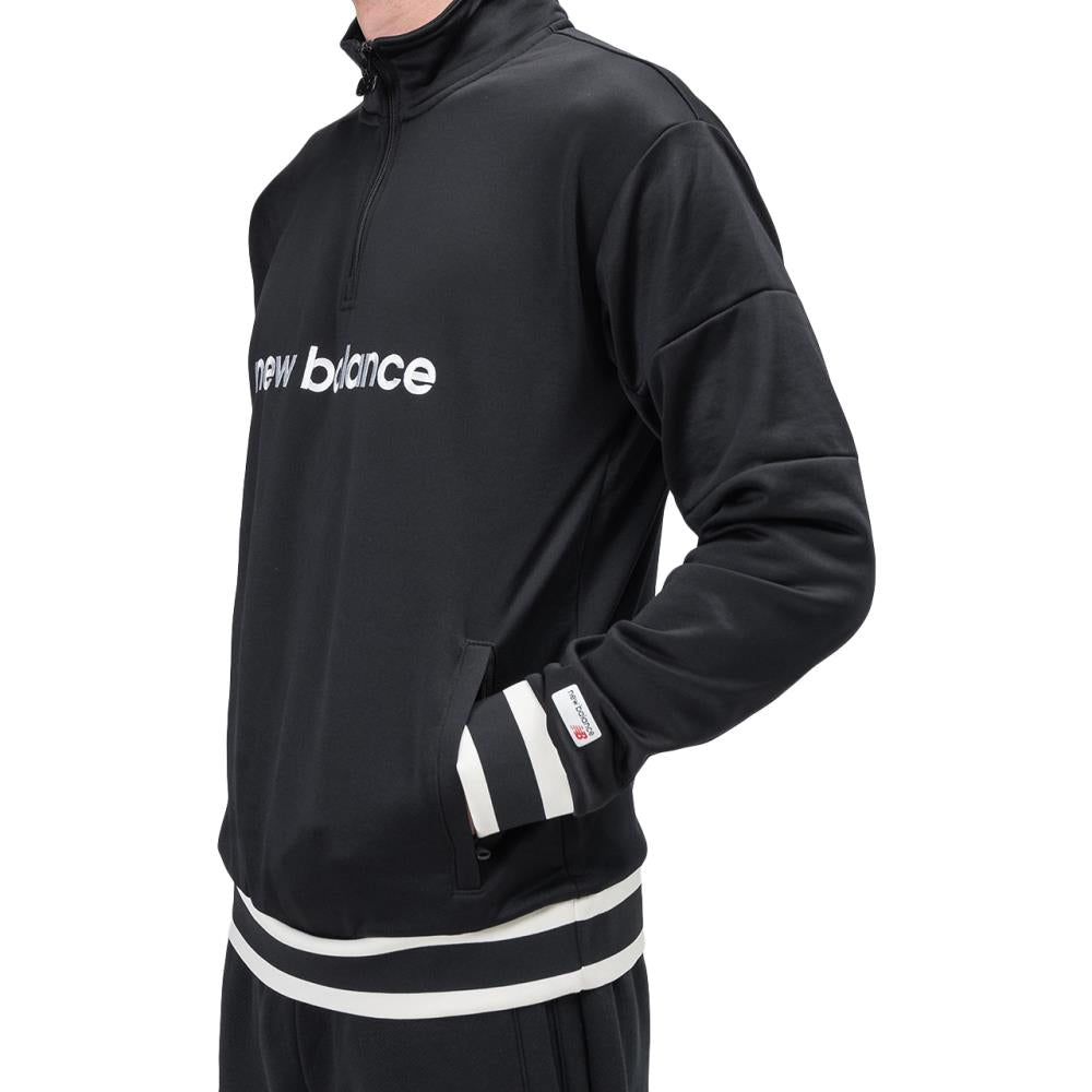 New Balance MT93545 REP Athletics Stadium Pullover (Schwarz / Weiss) - Allike Store