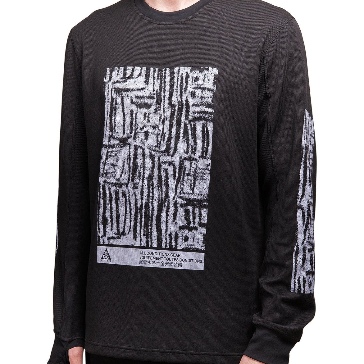 Nike ACG Waffle Longsleeve (Schwarz) - Allike Store
