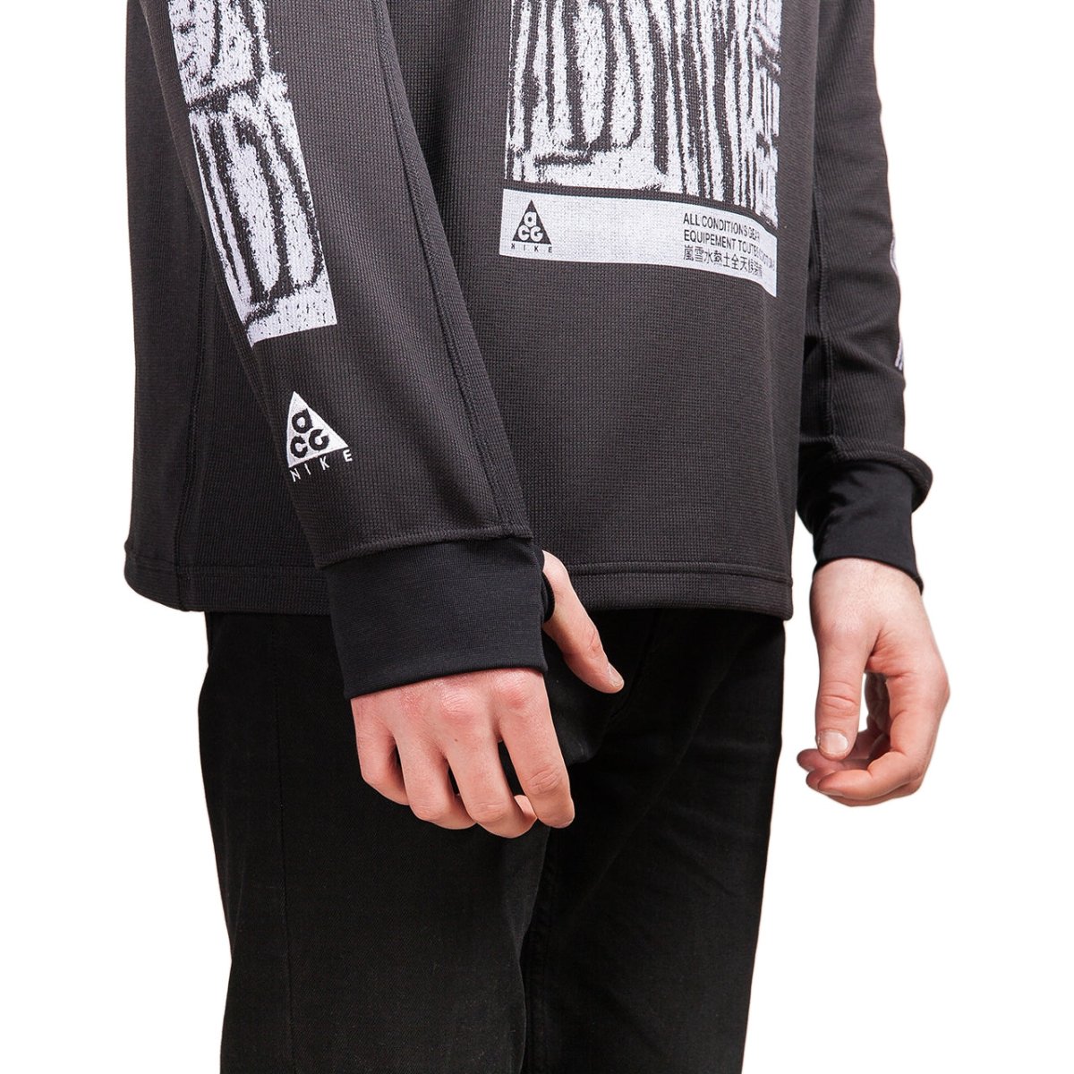 Nike ACG Waffle Longsleeve (Schwarz) - Allike Store