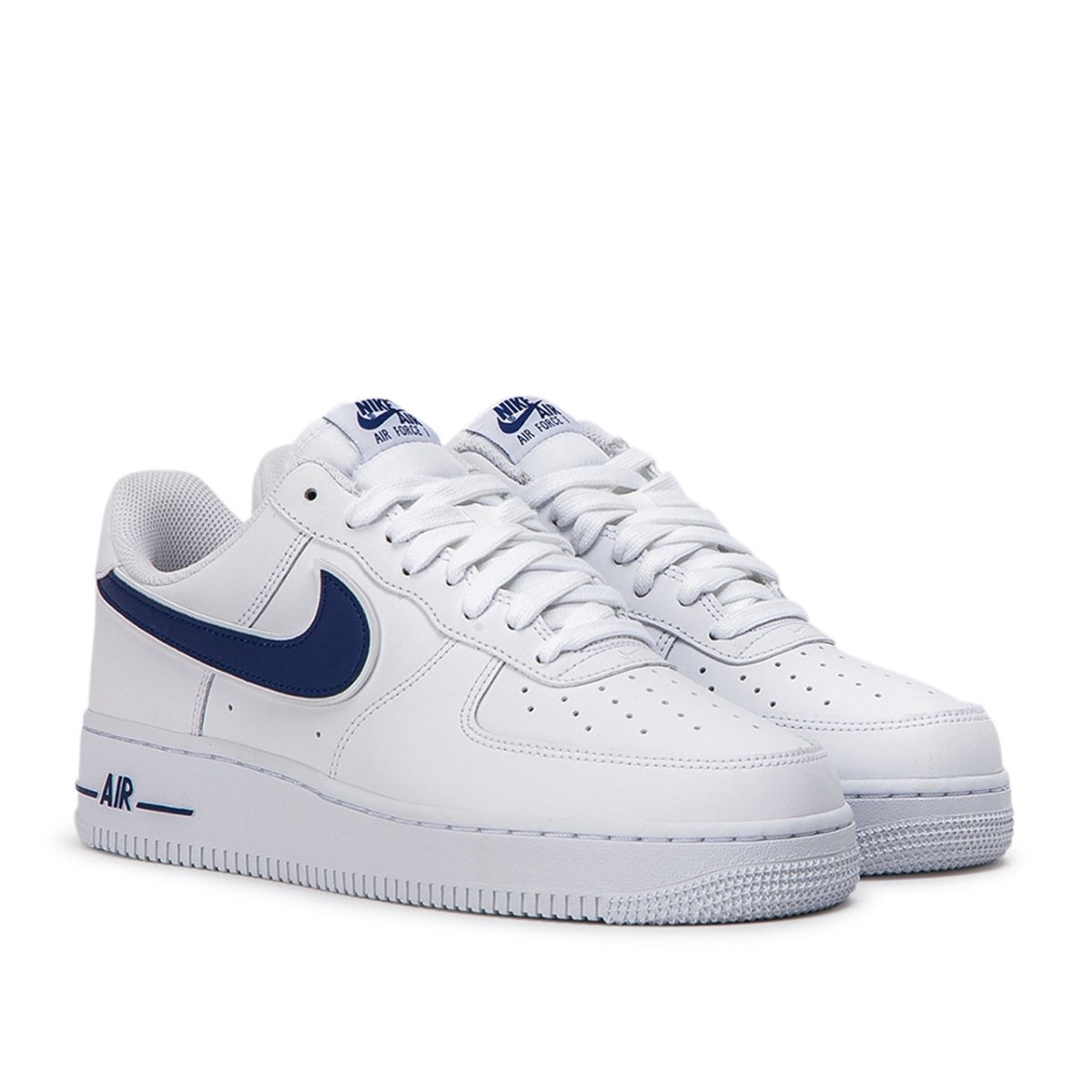 Nike Air Force 1 '07 3 (Weiß / Navy)  - Allike Store