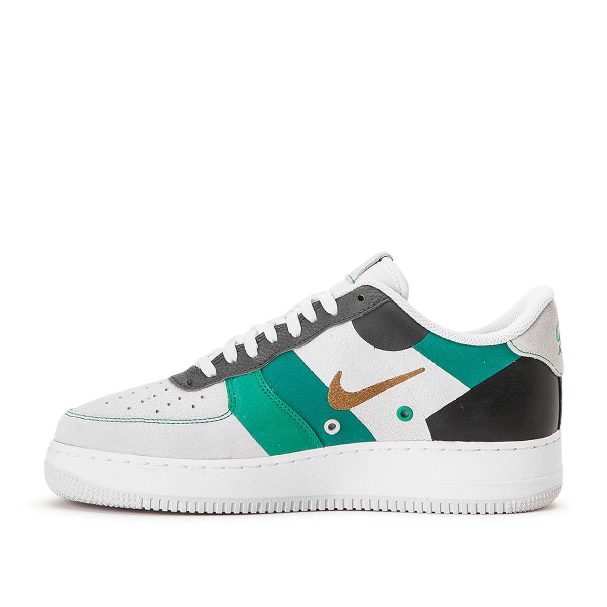 Nike Air Force 1 '07 Premium (Weiß / Grün / Schwarz)  - Allike Store