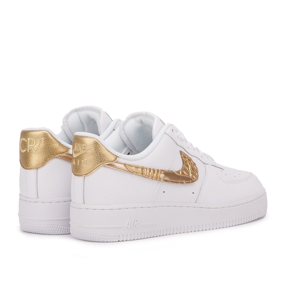Nike Air Force 1 Low CR7 “Golden Patchwork” (Weiß / Gold) - Allike Store