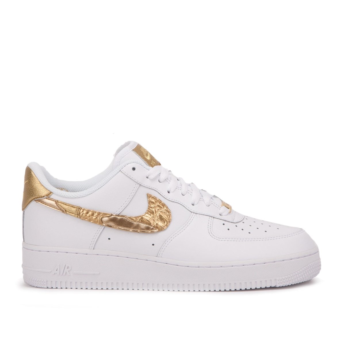 Nike Air Force 1 Low CR7 “Golden Patchwork” (Weiß / Gold) - Allike Store