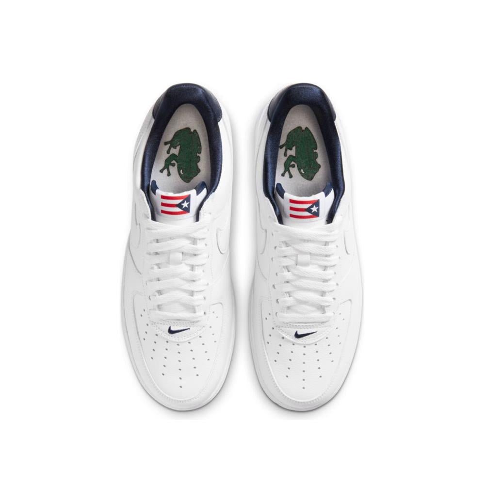 Nike Air Force 1 Low QS 'Puerto Rico' (Weiß / Navy / Rot) - Allike Store