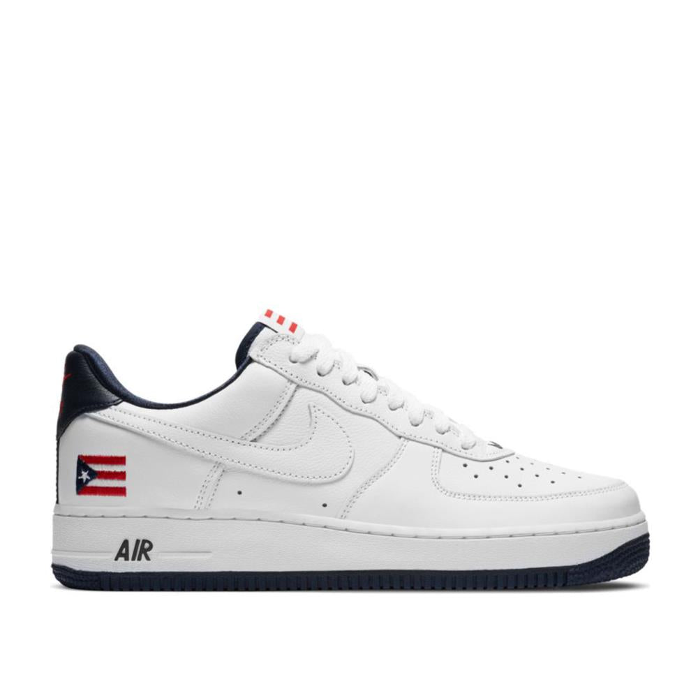 Nike Air Force 1 Low QS 'Puerto Rico' (Weiß / Navy / Rot) - Allike Store