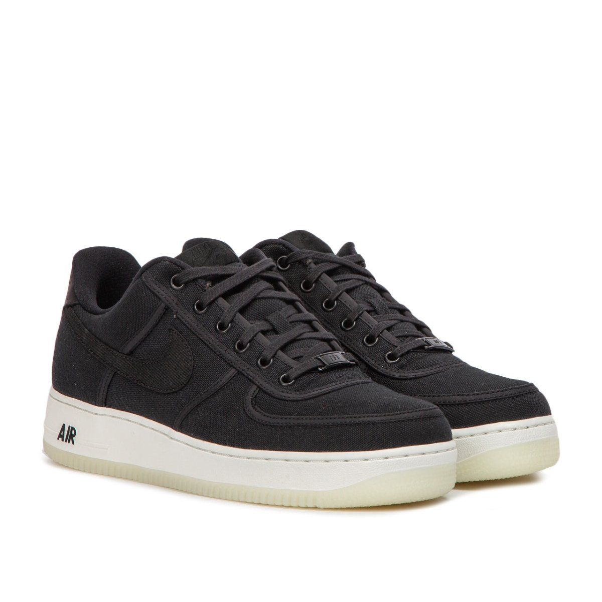 Nike Air Force 1 Low Retro QS Canvas (Schwarz / Weiß)  - Allike Store