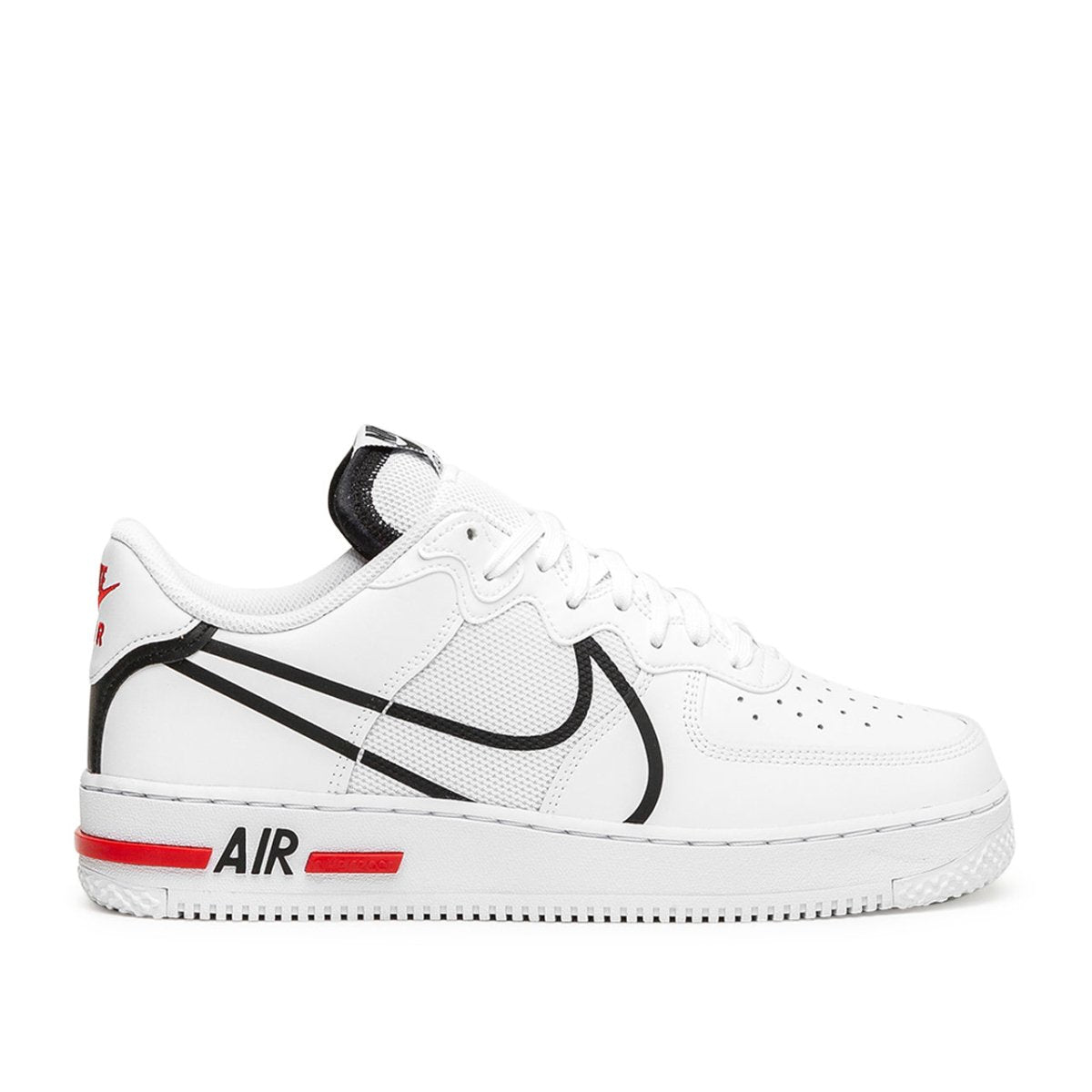 Nike Air Force 1 React (Weiss / Rot) - Allike Store