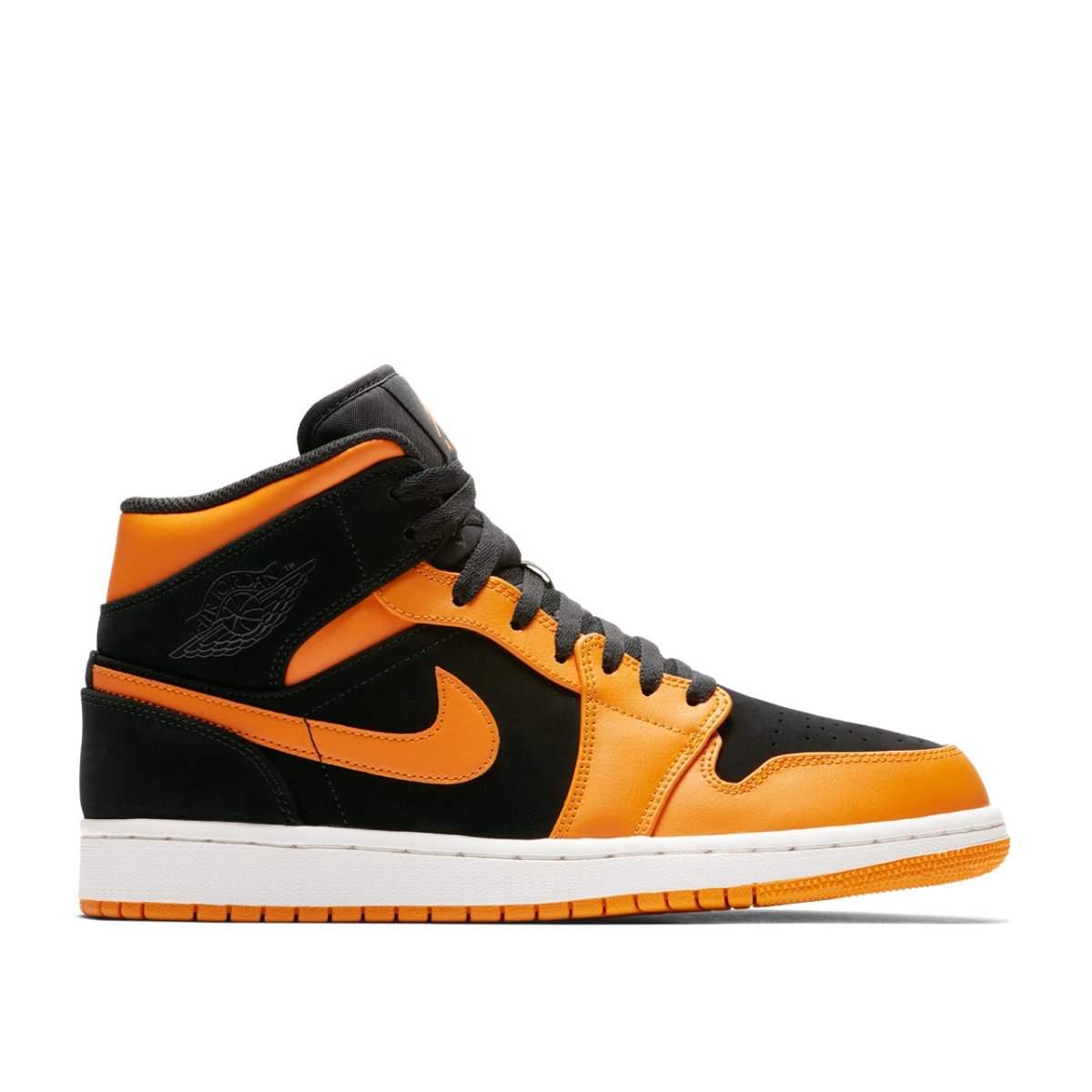 Nike Air Jordan 1 MID (Schwarz / Orange) - Allike Store