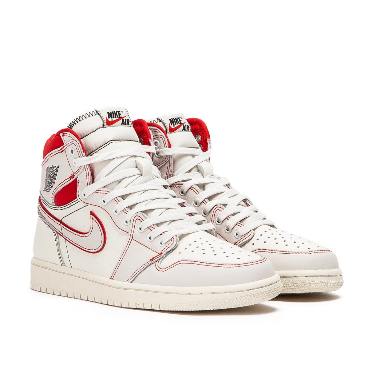 Nike Air Jordan 1 Retro High OG 'Phantom' (Weiß / Rot) - Allike Store