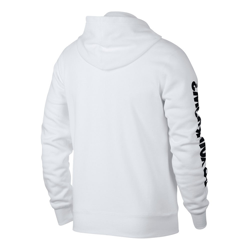Nike Air Jordan 3 Flight Fleece Full-Zip Hoodie (Weiß / Rot / Schwarz) - Allike Store