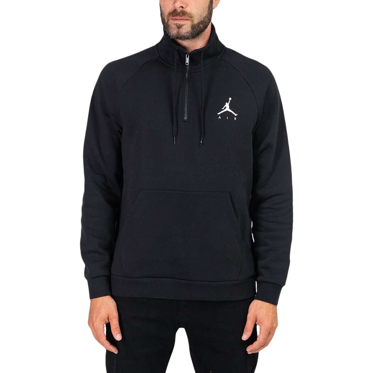 Nike Air Jordan Jumpman Half Zip Fleece Top (Schwarz) - Allike Store