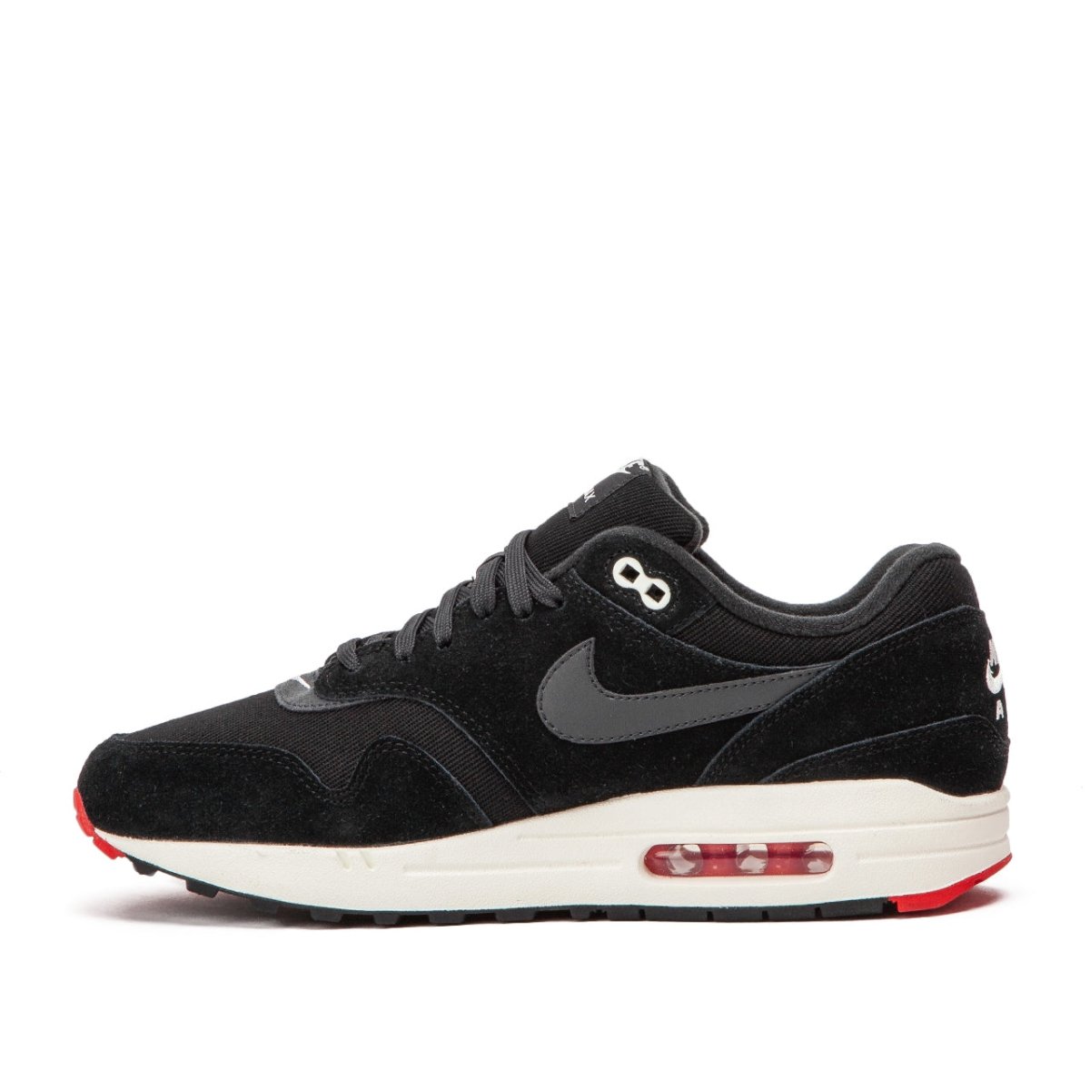 Nike Air Max 1 Premium ''Mini Swoosh Pack'' (Schwarz / Rot)  - Allike Store