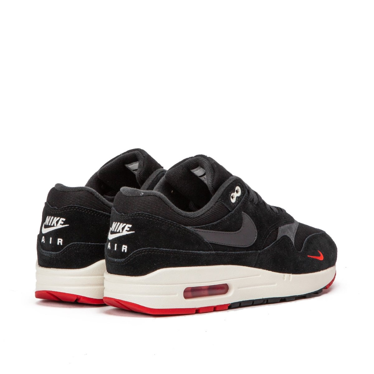 Nike Air Max 1 Premium ''Mini Swoosh Pack'' (Schwarz / Rot)  - Allike Store