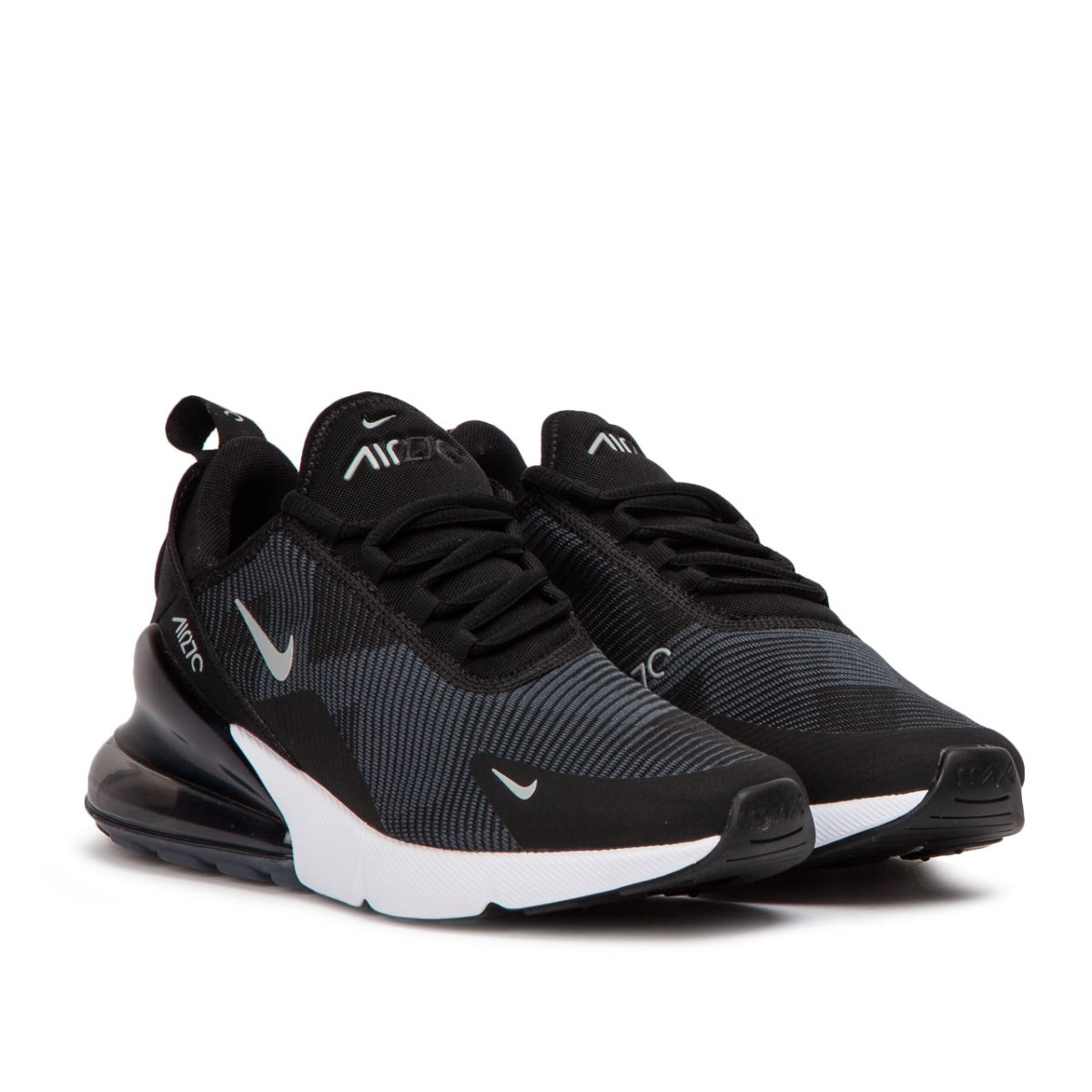 Nike Air Max 270 Knit Jacquard GS (Schwarz / Grau)  - Allike Store