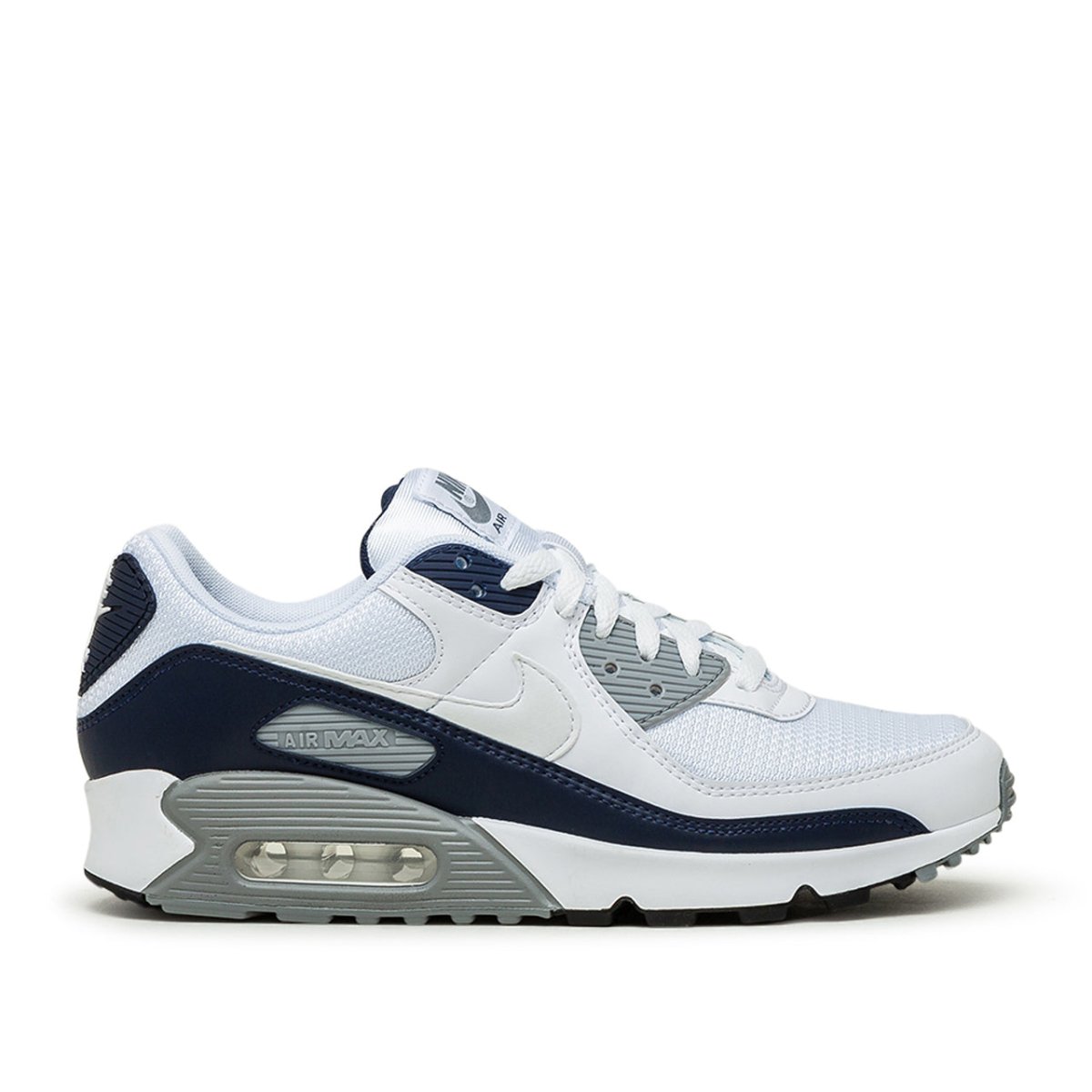 Nike Air Max 90 (Weiß / Grau / Dunkelnavy) - Allike Store