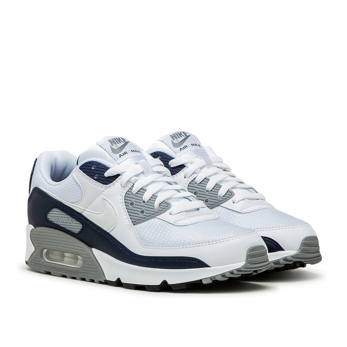 Nike Air Max 90 (Weiß / Grau / Dunkelnavy) - Allike Store