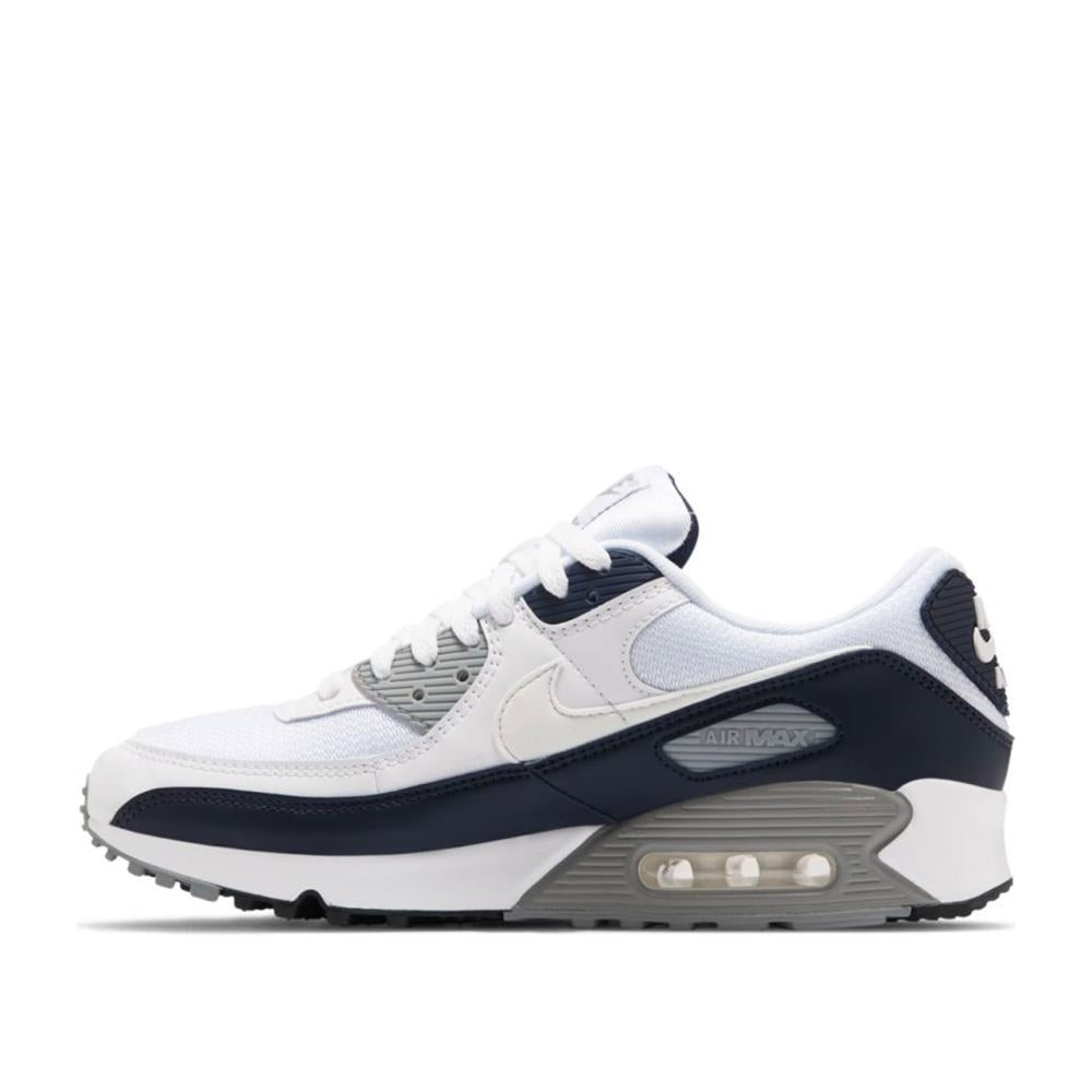 Nike Air Max 90 (Weiß / Grau / Dunkelnavy) - Allike Store