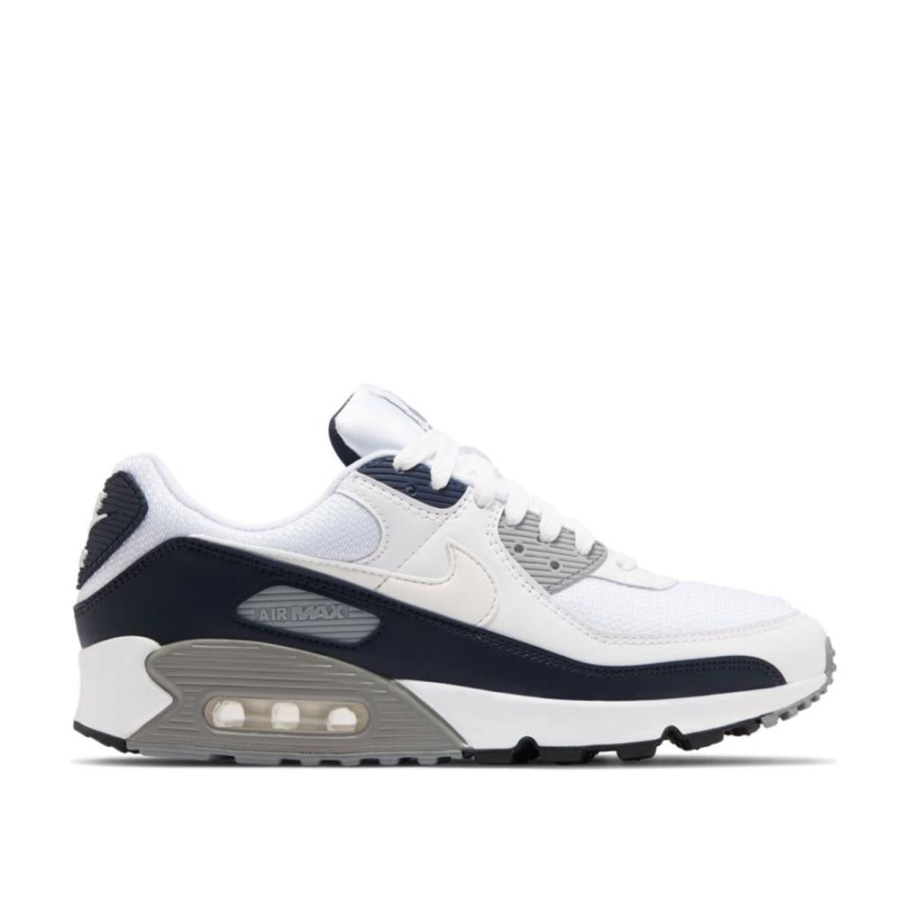 Nike Air Max 90 (Weiß / Grau / Dunkelnavy) - Allike Store