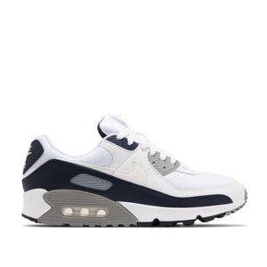 Nike Air Max 90 (Weiß / Grau / Dunkelnavy) - Allike Store