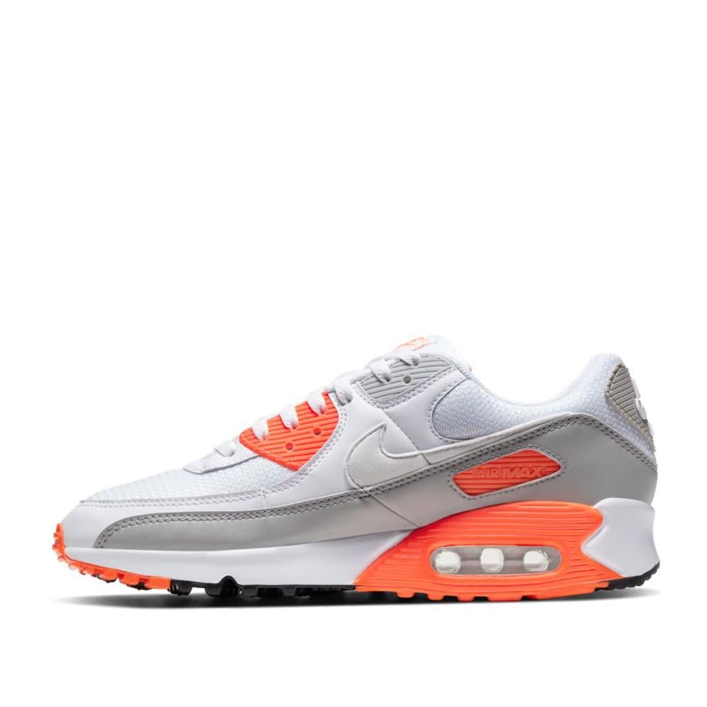 Nike Air Max 90 (Weiß / Grau / Orange) - Allike Store