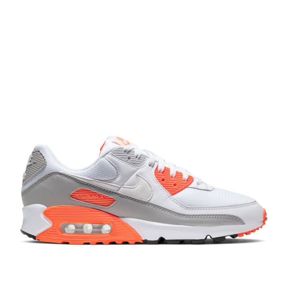 Nike Air Max 90 (Weiß / Grau / Orange) - Allike Store