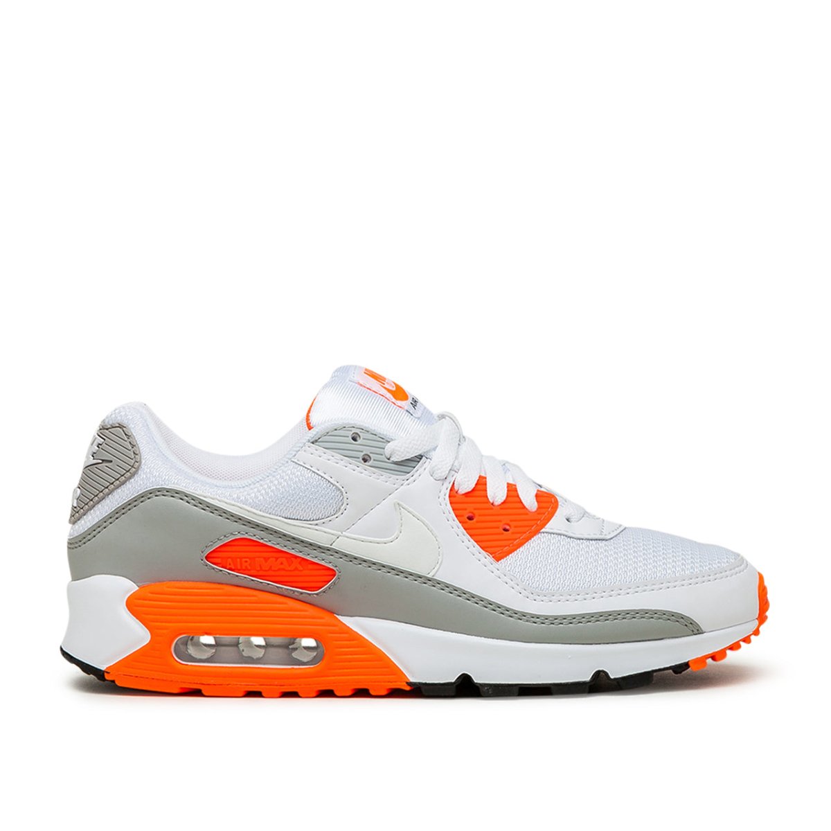 Nike Air Max 90 (Weiß / Grau / Orange) - Allike Store