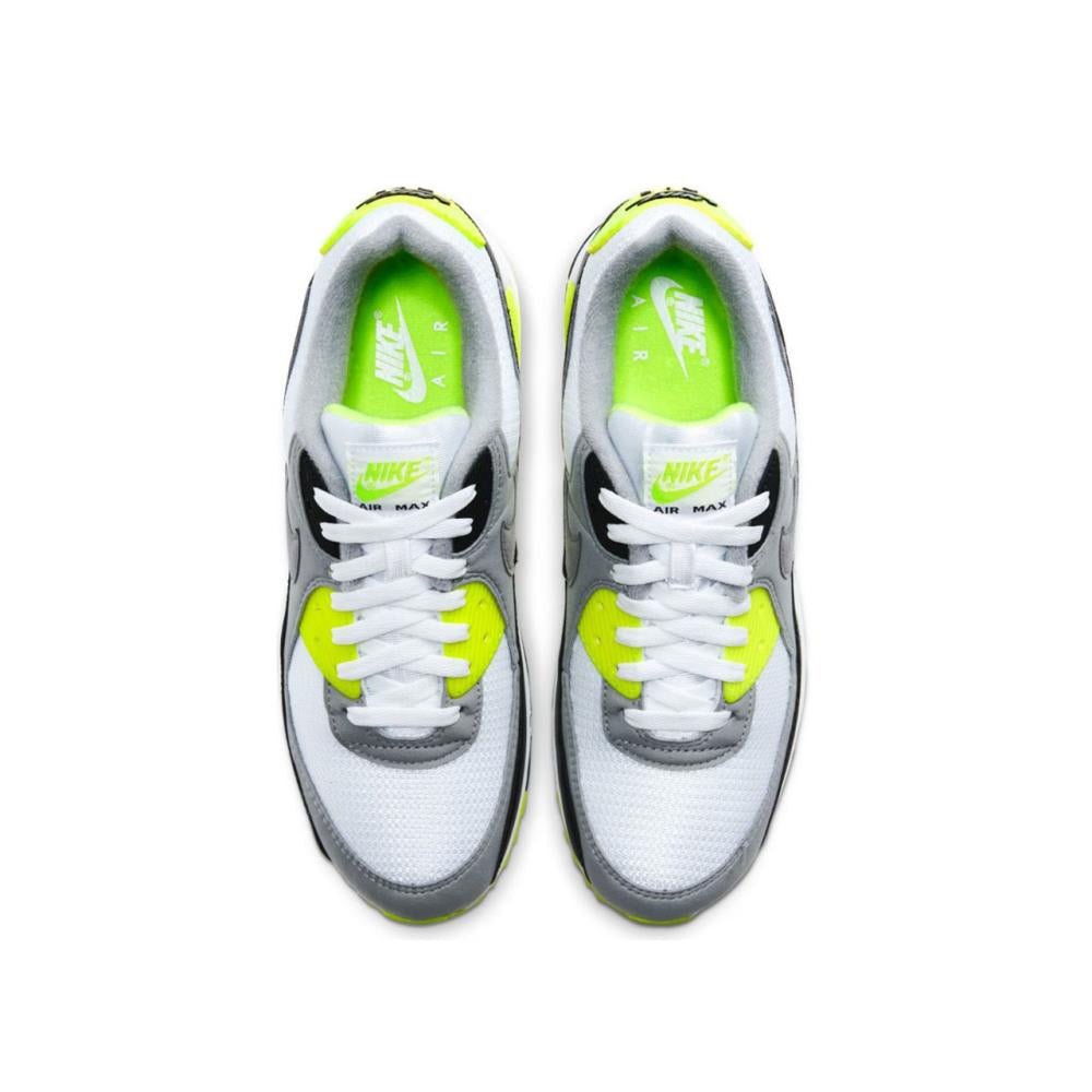Nike Air Max 90 (Weiß / Neon Gelb) - Allike Store